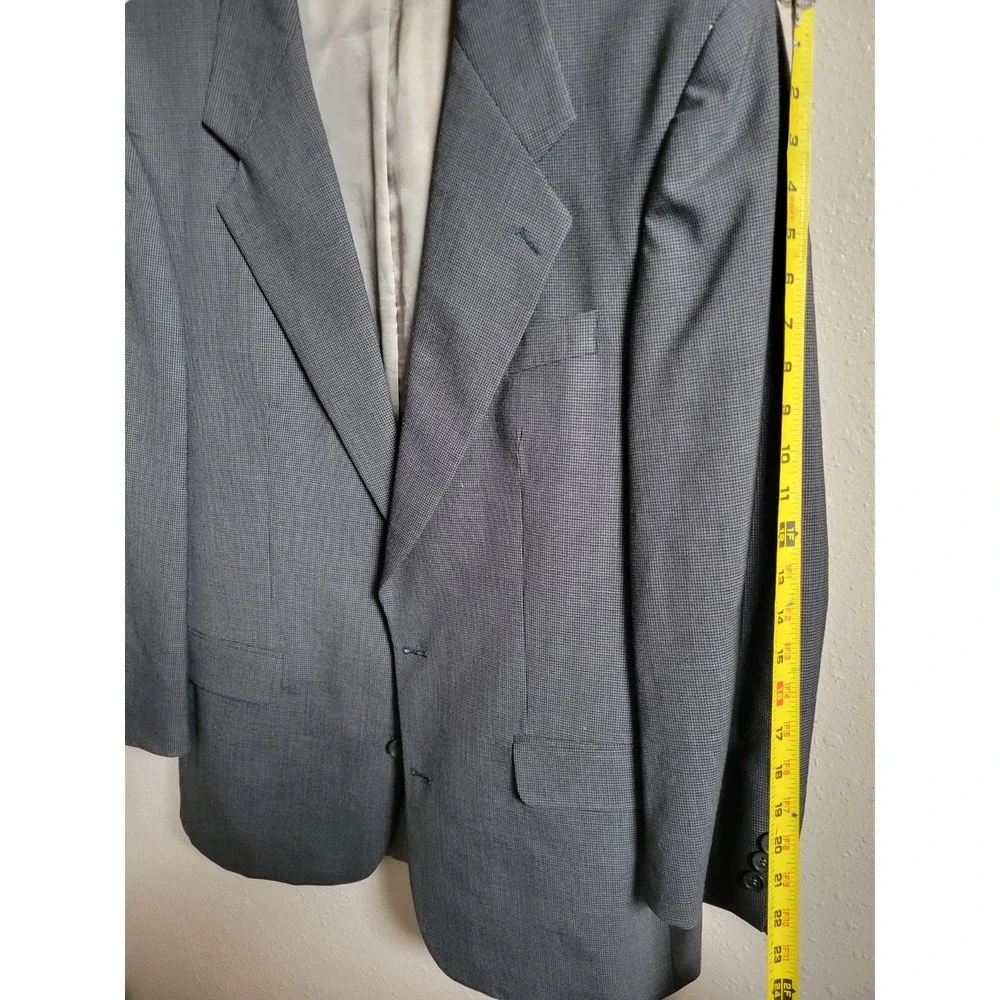 Fiori Men's Gray Mens Suit‎ Jacket Two-Button Notch Lapel Blazer